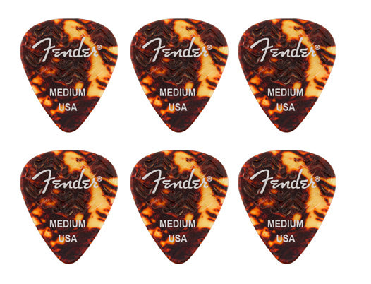 Fender 1983351300 Tortoise Shell 351 Shape Medium Pack 6 Puas 1