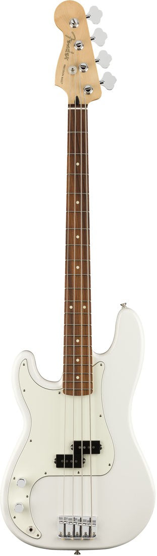 Fender Player Precision Bass LH PF Bajo Eléctrico Zurdos Polar White 1