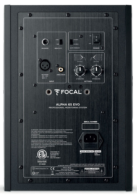 Focal Alpha 65 Evo NG New Generation Monitor Activo. Unidad 2