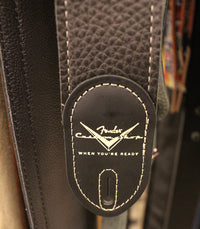 Fender Custom Shop Strap Correa Guitarra Negra 2