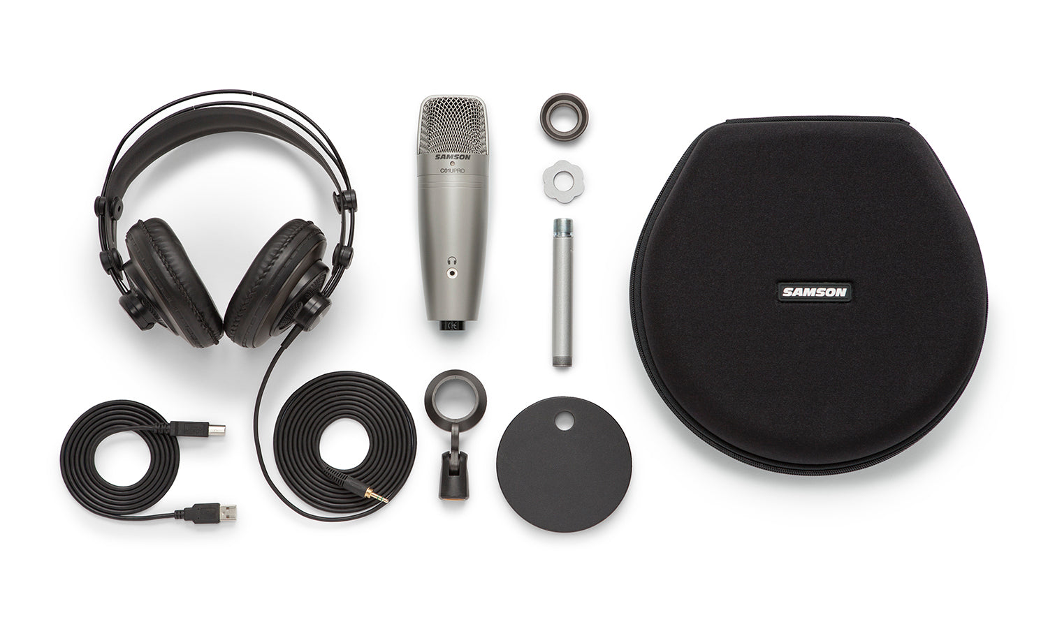 Samson C01U Pro Podcasting Pack Micrófono USB de Condensador 5