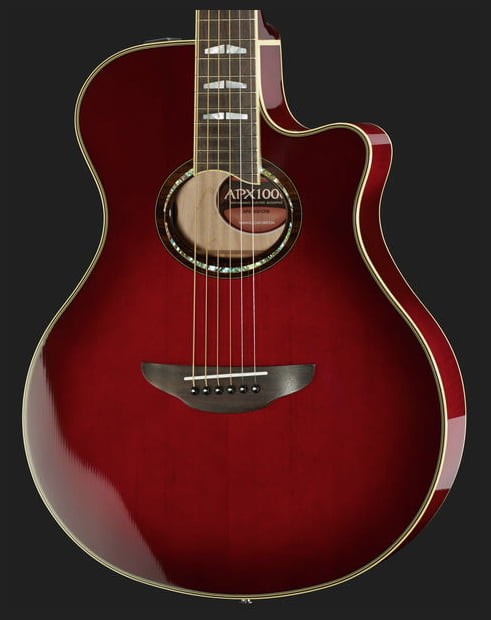 Yamaha APX1000 Guitarra Electroacústica Crimson Red Burst 4