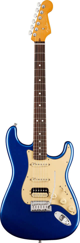 Fender American Ultra Stratocaster HSS RW Guitarra Eléctrica Cobra Blue 1