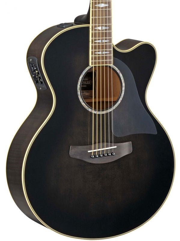 Yamaha CPX1000 TBLK Guitarra Electroacústica Medium Jumbo Translucent Black 2