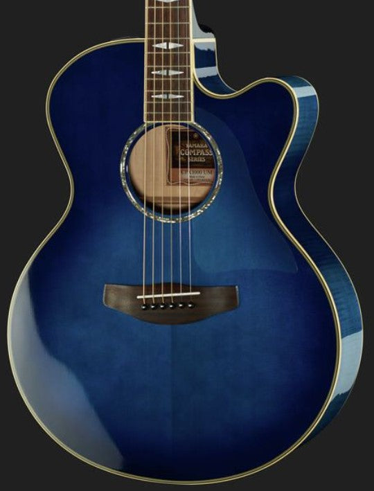 Yamaha CPX1000 UM Guitarra Electroacústica Medium Jumbo Ultramarine 5