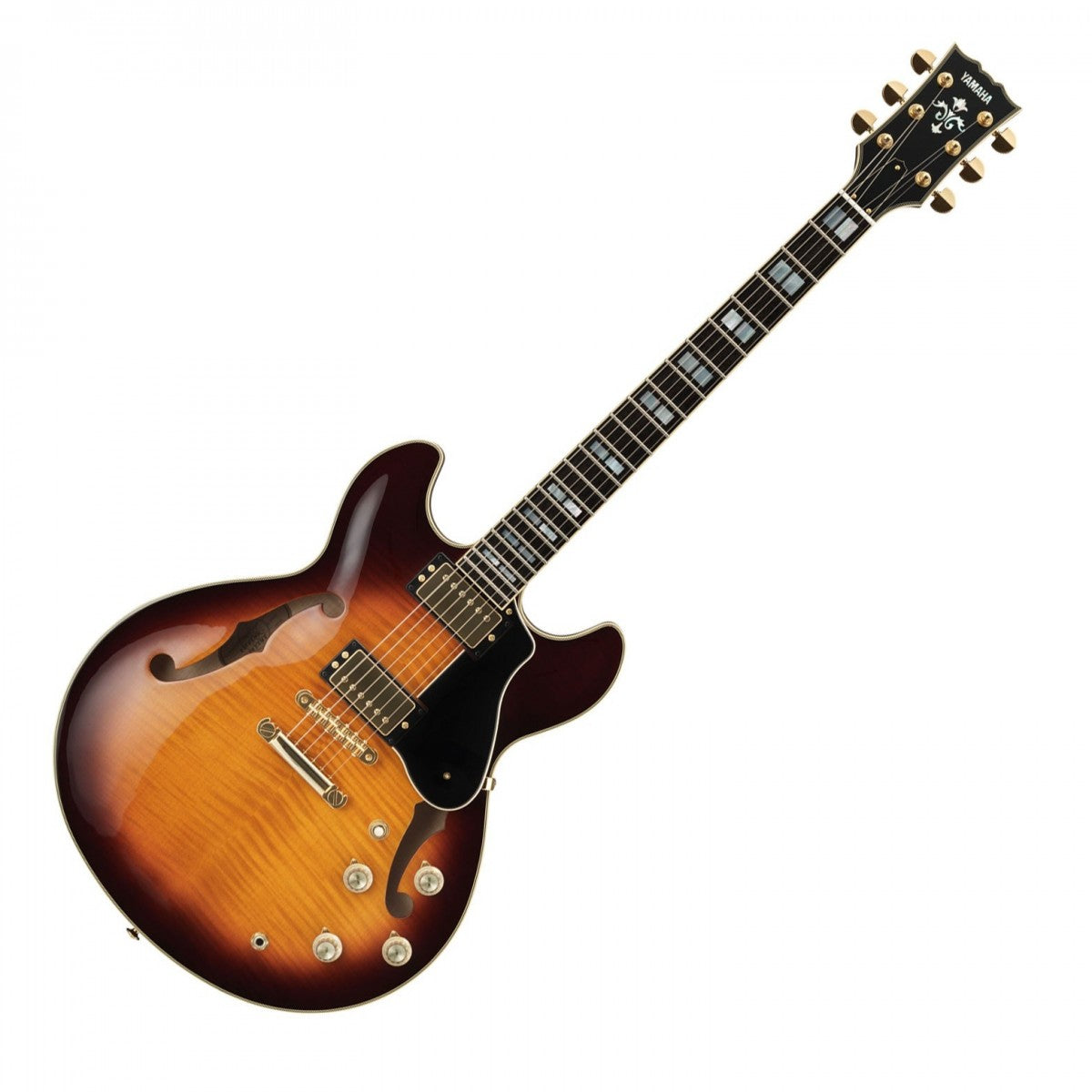 Yamaha SA2200 BS Guitarra Eléctrica Hollow Body Brown Sunburst 4