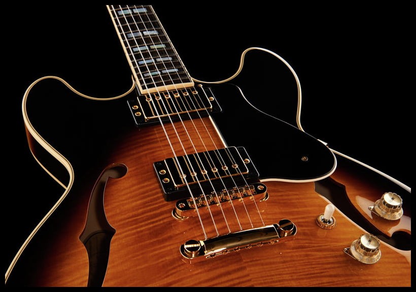 Yamaha SA2200 BS Guitarra Eléctrica Hollow Body Brown Sunburst 11