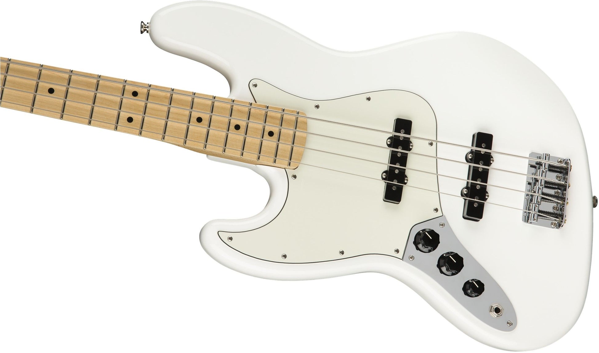 Fender Player Jazz Bass LH MN Bajo Eléctrico Zurdos Polar White 3