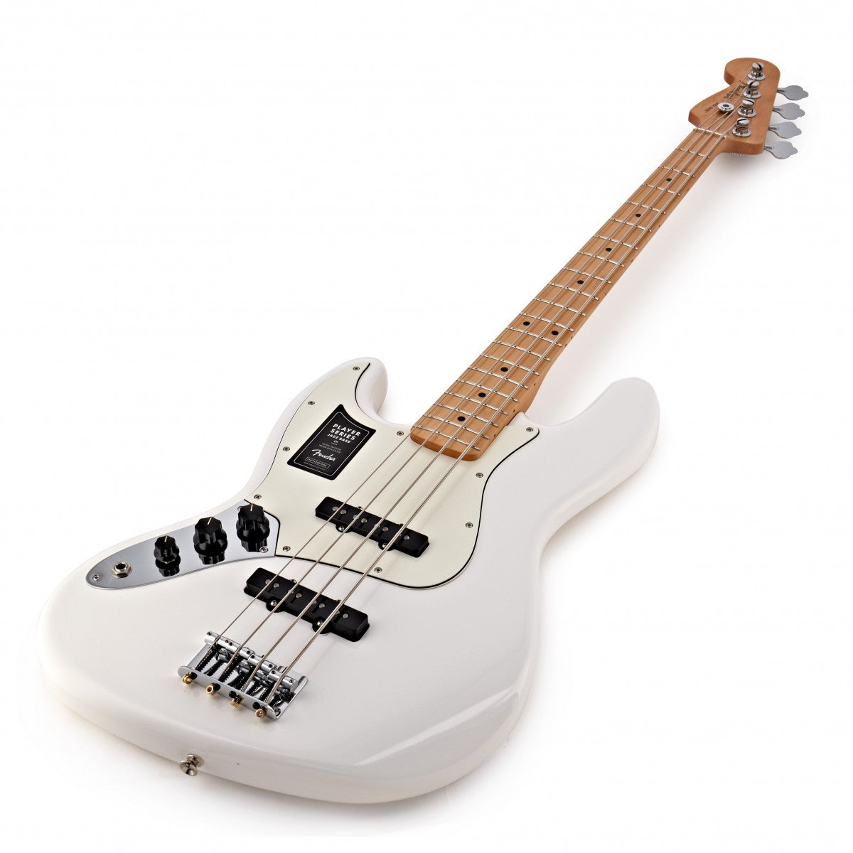 Fender Player Jazz Bass LH MN Bajo Eléctrico Zurdos Polar White 9