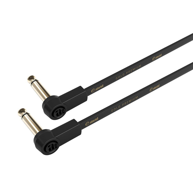 Adam Hall K4IRR0015FLM Cable con Conectores Angulados Dorados Jack Jack 15cm 1