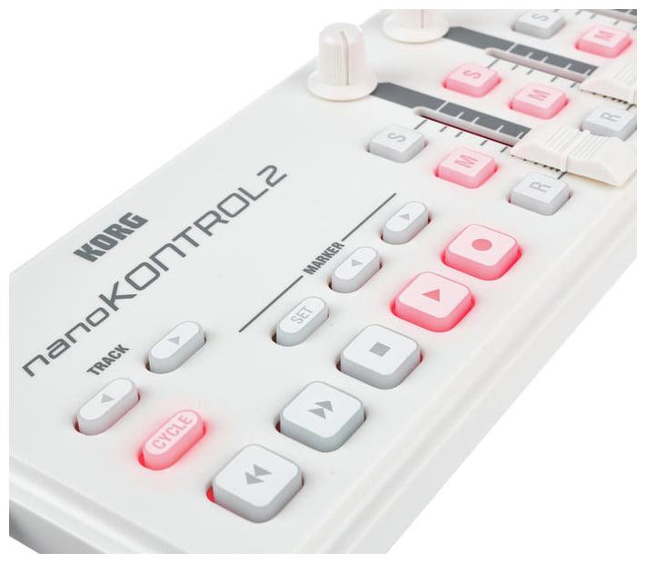 Korg Nanokontrol 2 White Controlador Ultrafino Negro Alimentado por USB 6