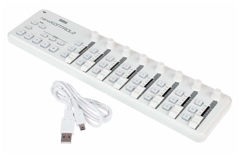 Korg Nanokontrol 2 White Controlador Ultrafino Negro Alimentado por USB 9