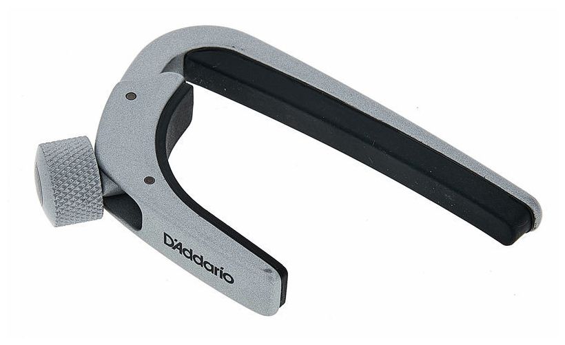 Daddario CP-02S NS Capo Cejilla Guitarras Acústicas y Eléctricas Plateada 1