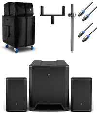 LD Systems -Pack- DAVE18 G4X Sistema Compacto de PA Activo + Accesorios 1