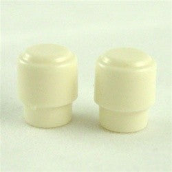 All Parts SK0714025 Round Switch Knobs (2 Pieces) for Tele Fits USA Switch White 1