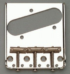 All Parts TB0020L01 Left Handed Nickel Vintage 3 Saddle Telecaster Bridge 1