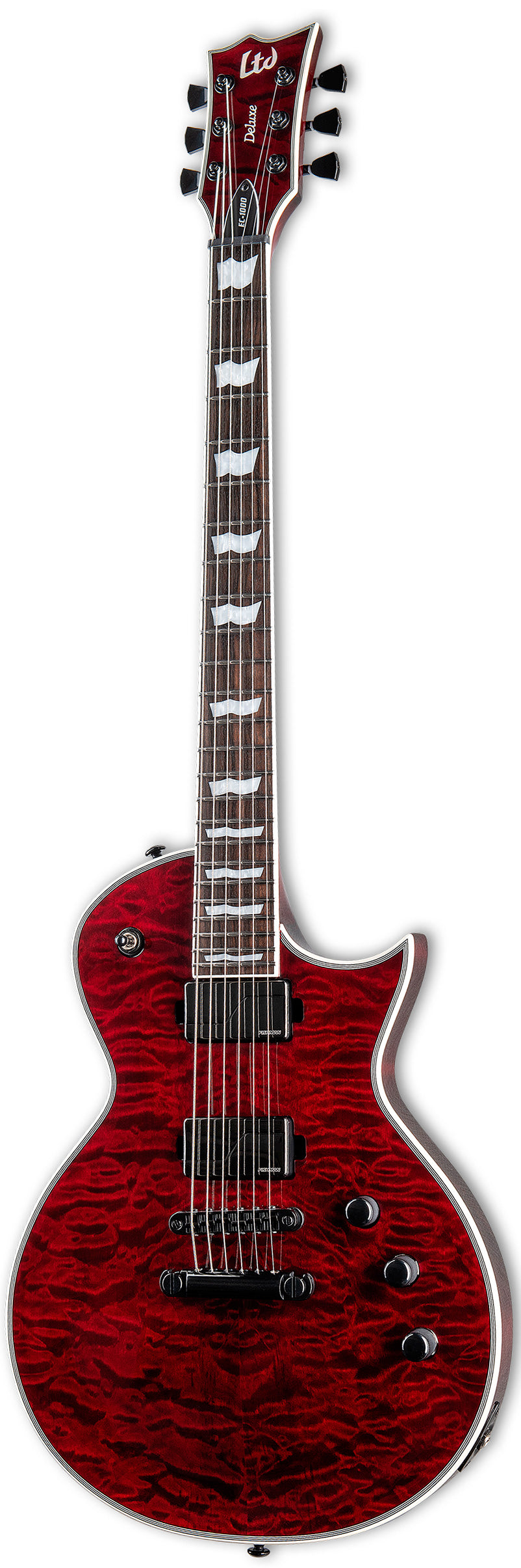 ESP LTD EC-1000 STBC Fishman Fluence Guitarra Eléctrica See Thru Black Cherry 2