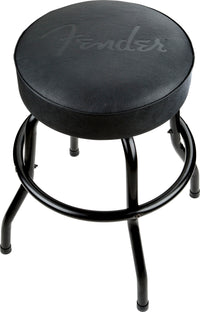 Fender 9192022001 Embossed Black Logo Barstool Taburete 24 Pulgadas 1