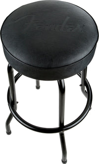 Fender 9192022002 Embossed Black Logo Barstool Taburete 30 Pulgadas 1