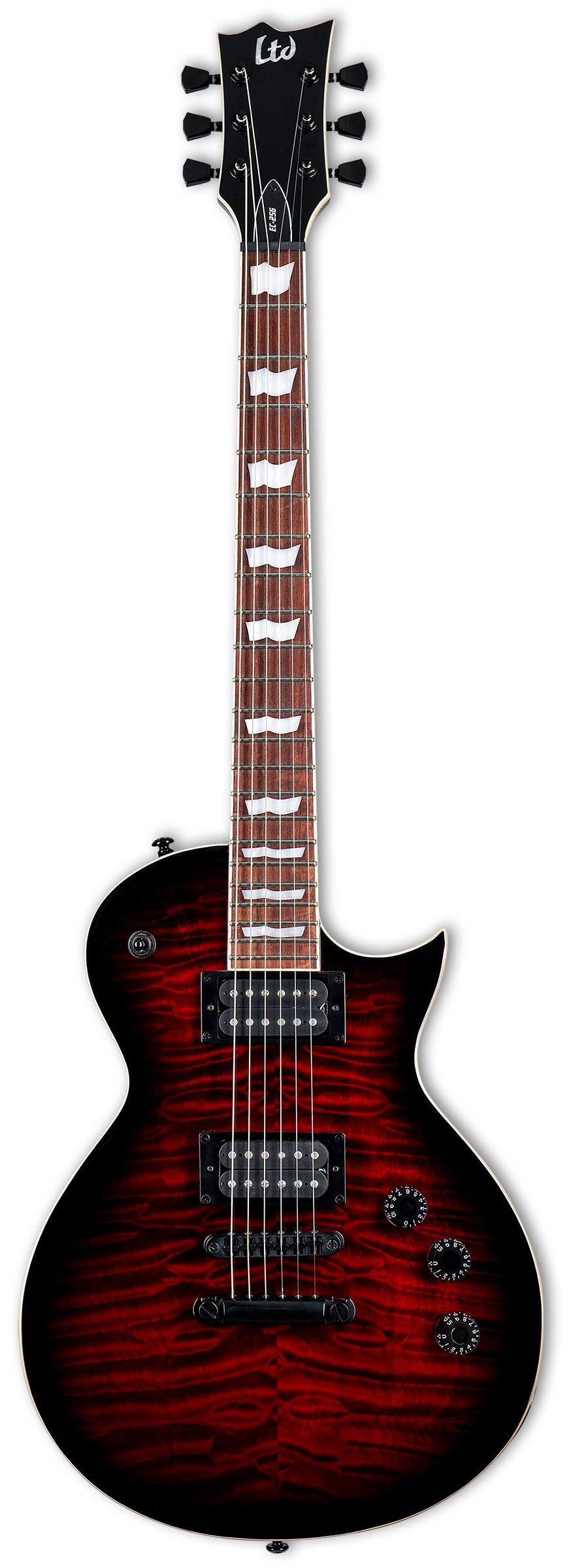 ESP LTD EC256QM STBC Guitarra Eléctrica See Thru Black Cherry 1