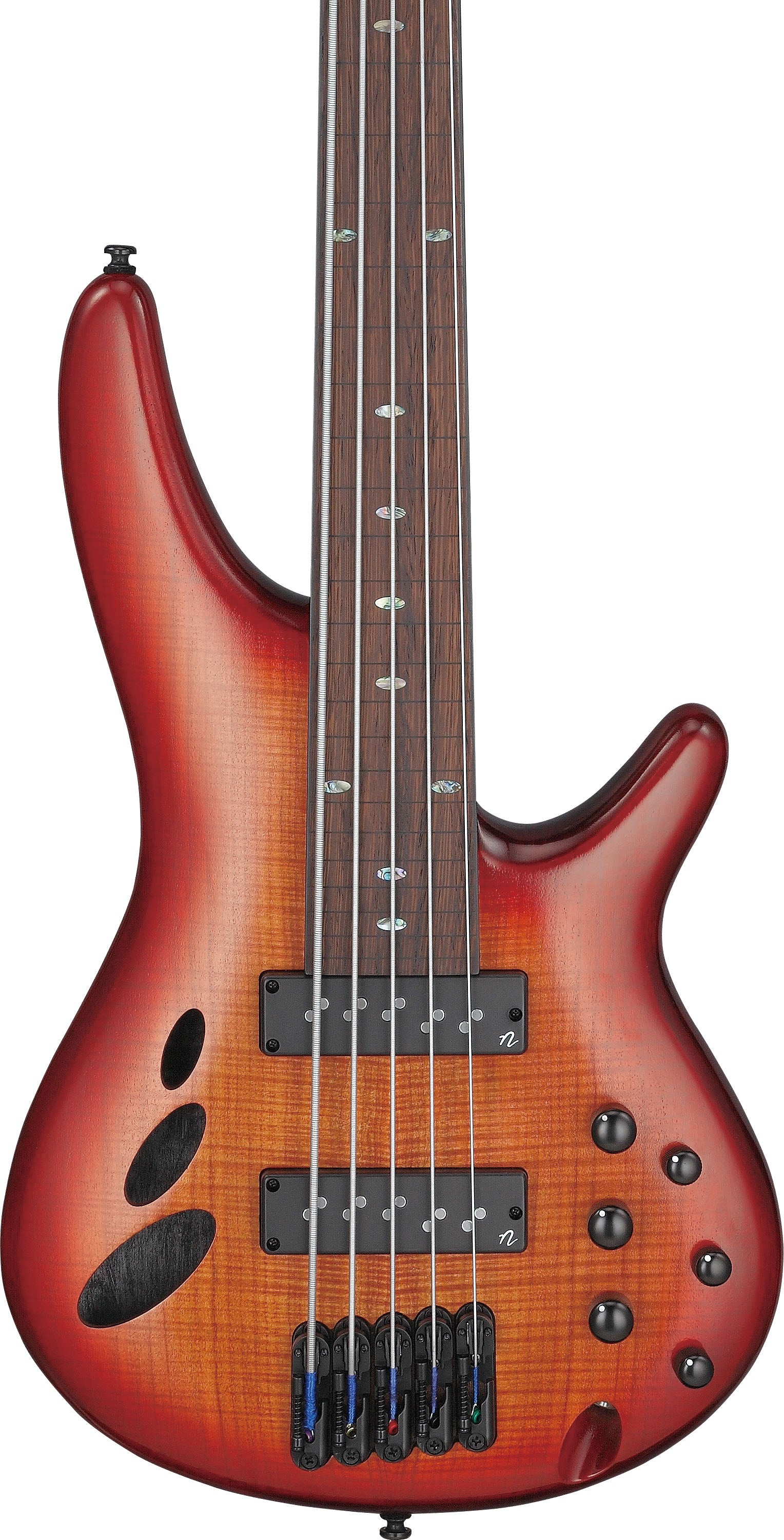 Ibanez SRD905F BTL Bass Workshop Bajo Eléctrico 5 Cuerdas Brown Topaz Burst 4