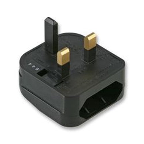 Adam Hall KSFCP Adaptador de Enchufe Euro UK Negro 5A 1