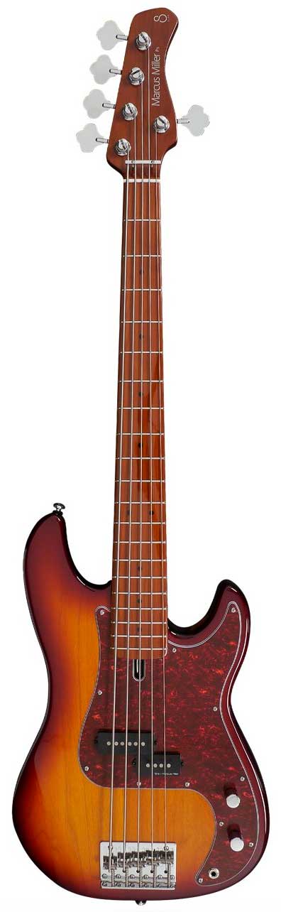 Marcus Miller P5 Alder-5 TS 2nd Gen Bajo Eléctrico 5 Cuerdas Tobacco Sunburst 1