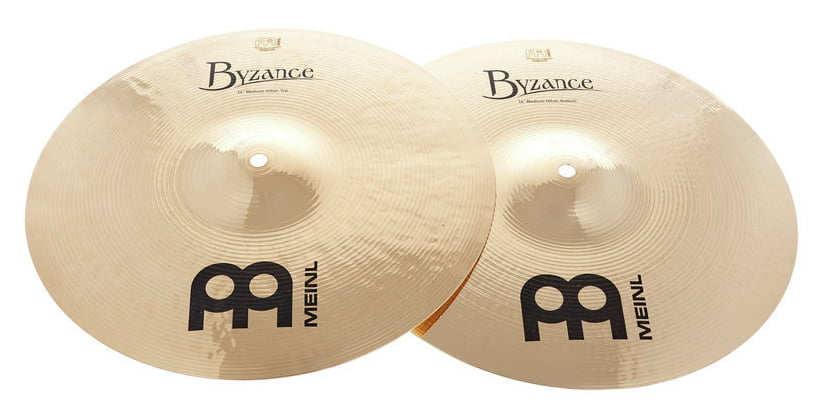 Meinl B14MHB Byzance Brilliant Medium Hi Hat 14 Platos Batería 12