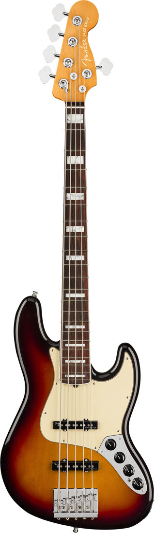 Fender American Ultra Jazz Bass V RW Bajo Eléctrico 5 Cuerdas Ultraburst 1