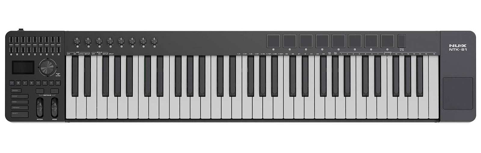 NUX NTK-61 Teclado Controlador Midi 61 Teclas 1