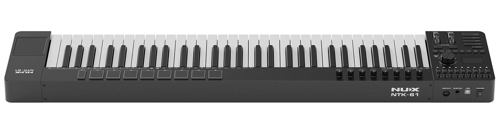 NUX NTK-61 Teclado Controlador Midi 61 Teclas 4