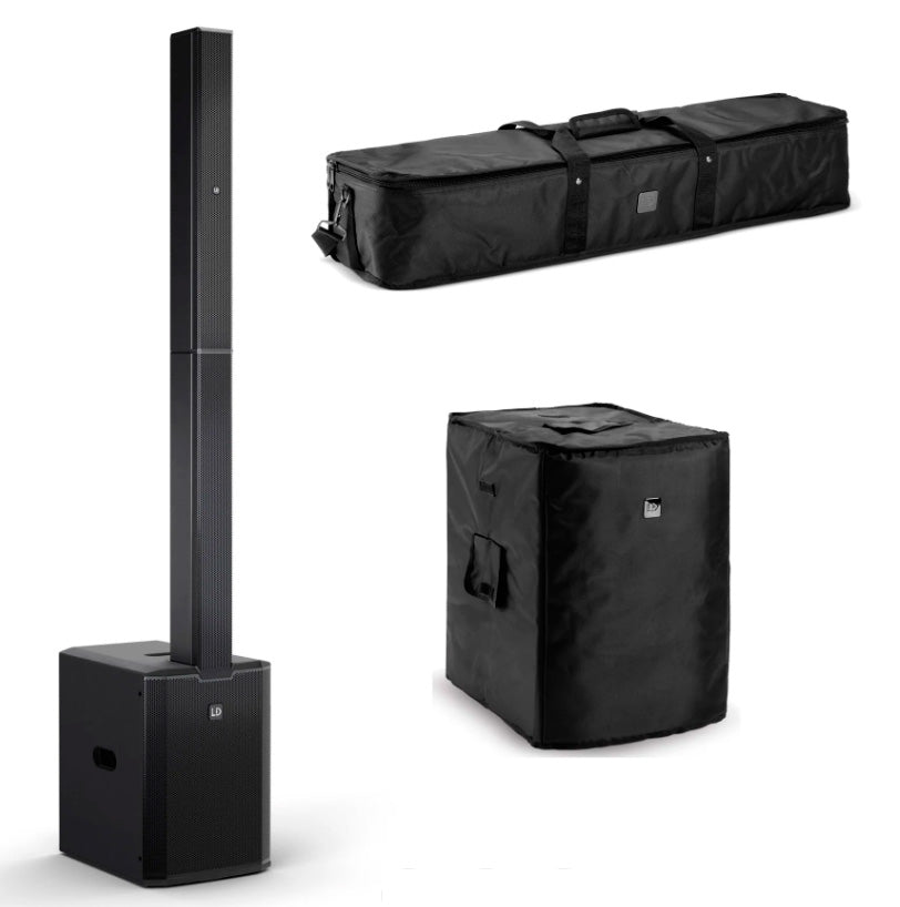 LD Systems -Pack- Maui 28 G3 Mix Sistema Compacto de PA Activo Negro + Fundas 1