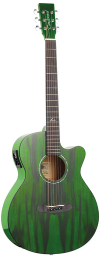 Tanglewood TA4CE GR Guitarra Electroacústica Super Folk Aurora Green 1