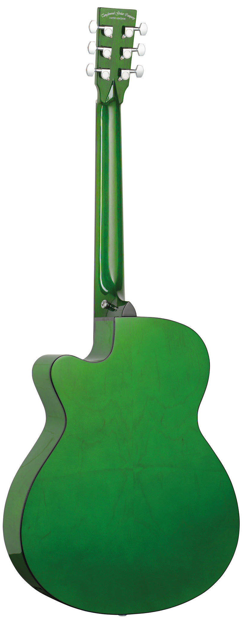 Tanglewood TA4CE GR Guitarra Electroacústica Super Folk Aurora Green 2