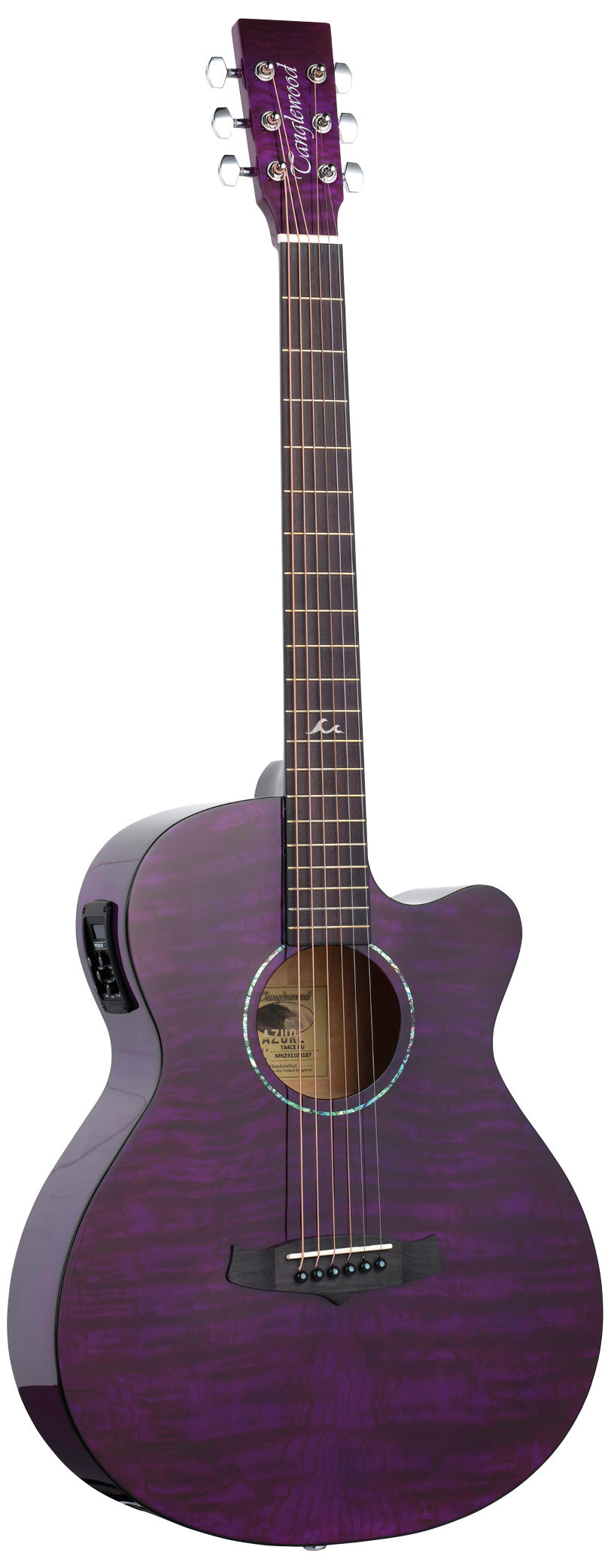 Tanglewood TA4CE PU Guitarra Electroacústica Super Folk Foxglove Purple 1