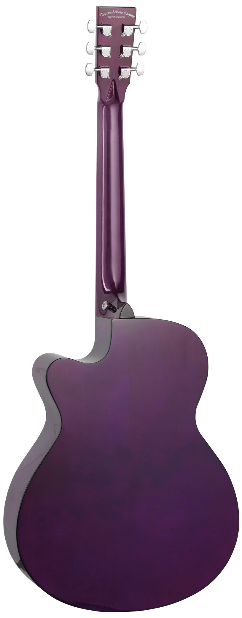 Tanglewood TA4CE PU Guitarra Electroacústica Super Folk Foxglove Purple 2