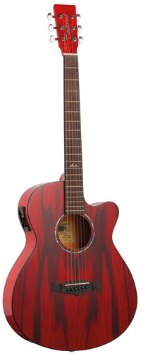 Tanglewood TA4CE RD Guitarra Electroacústica Super Folk Shimmer Red 1