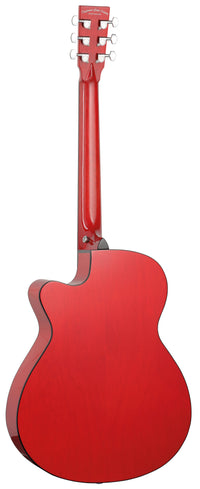 Tanglewood TA4CE RD Guitarra Electroacústica Super Folk Shimmer Red 2