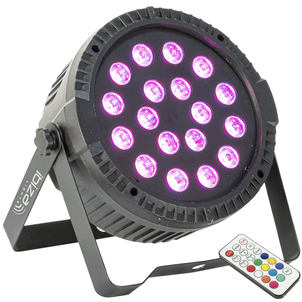 Ibiza Light Thinpar 18X1 RGB Proyector Par Extra-Plano 18 Led RGB 1W 2