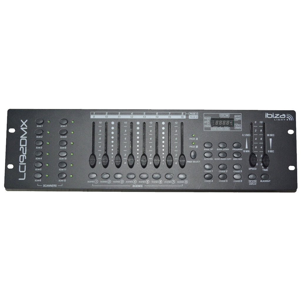 Ibiza Light LC192DMX Consola DMX de 192 Canales 1