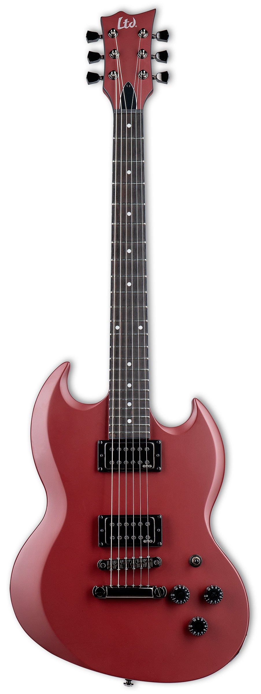 ESP LTD Volsung OXS Lars Frederiksen Signature Guitarra Eléctrica Oxblood Satin 1