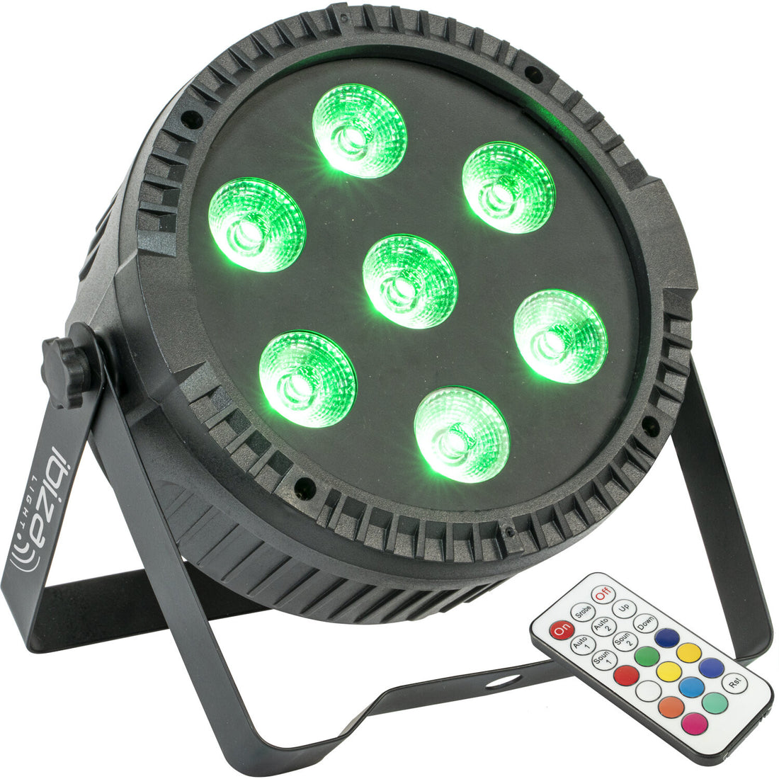 Ibiza Light Thinpar 7X6 RGBW Proyector Par Extra-Plano 7 Led RGBW 6W 1