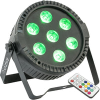 Ibiza Light Thinpar 7X6 RGBW Proyector Par Extra-Plano 7 Led RGBW 6W 1