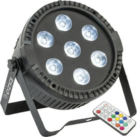 Ibiza Light Thinpar 7X6 RGBW Proyector Par Extra-Plano 7 Led RGBW 6W 3