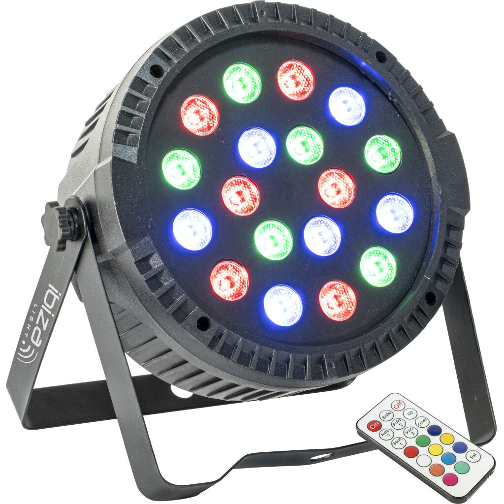 Ibiza Light Thinpar 18X1W Proyector Par Extra-Plano 18 Led RGB 1W 1