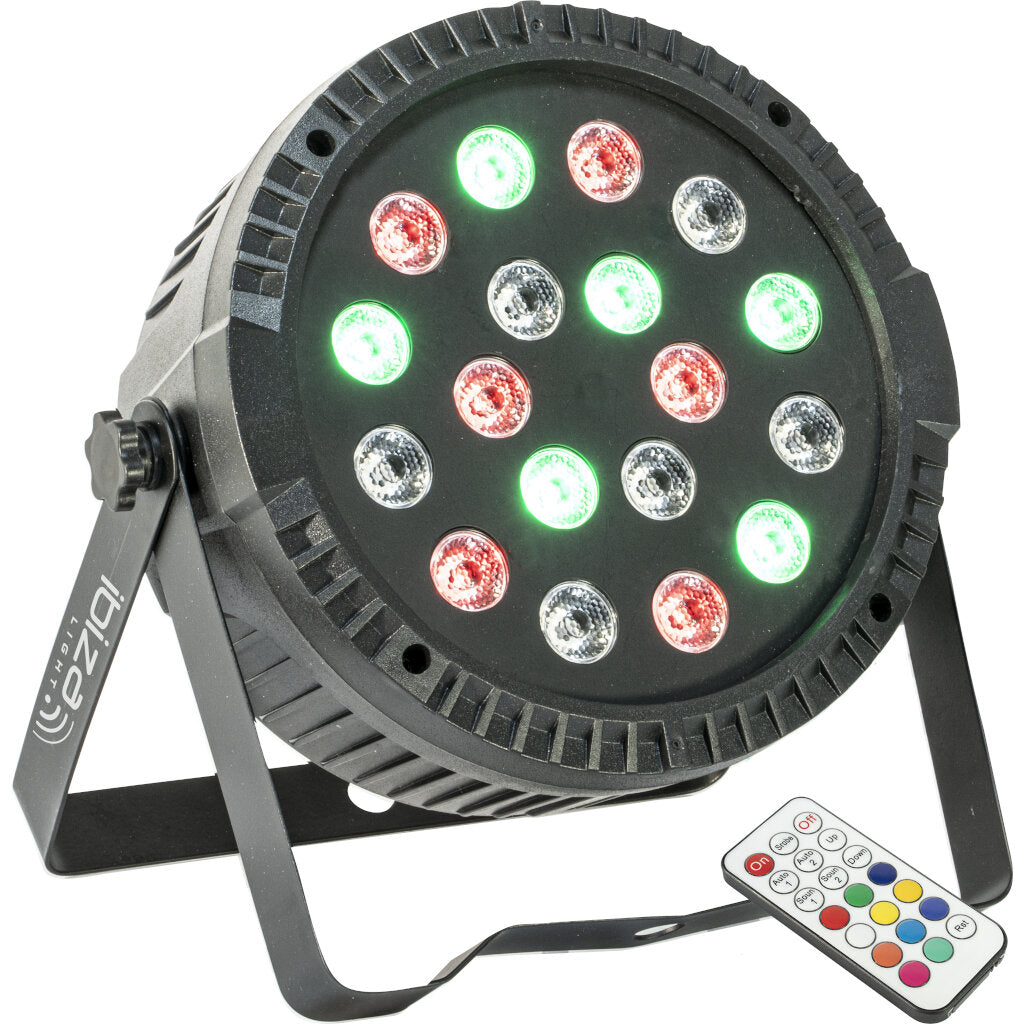 Ibiza Light Thinpar 18X1W Proyector Par Extra-Plano 18 Led RGB 1W 2