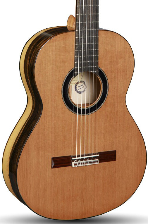 Alhambra 6 WE Guitarra Española Ébano Blanco 3