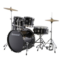 Ludwig LC175 Accent Drive Batería Acústica con Herrajes y Platos Black Cortex 1