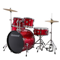 Ludwig LC175 Accent Drive Batería Acústica con Herrajes y Platos Red Foil 1