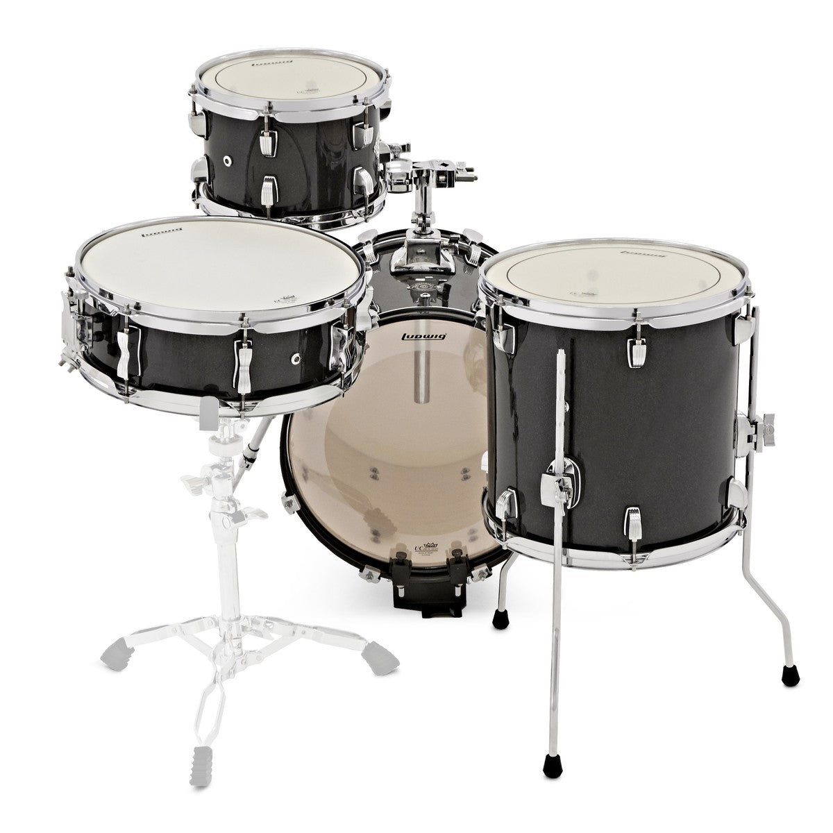 Ludwig LC179XX BLKSP Breakbeats Batería Acústica Black Sparkle 2